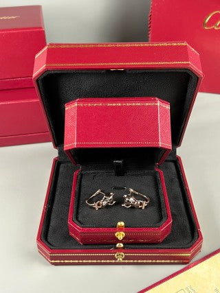 Cartier Panther-head stud earrings