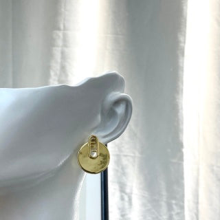 FENDI Medallion Link Drop Earrings