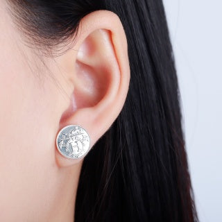 Hermès Mini Chaine d’Ancre Round Stud Earrings