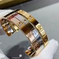 Cartier Wide Open LOVE Bracelet with Single Diamond