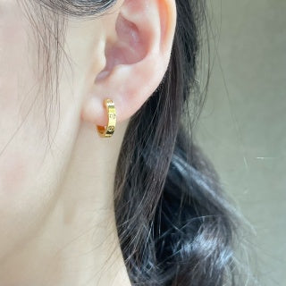 Cartier LOVE earrings, narrow model, smooth finish