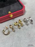 Cartier LOVE earrings, narrow model, smooth finish