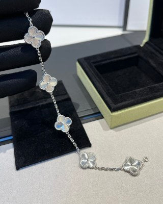 Van Cleef & Arpels Silver Butterfly Garden Bracelet