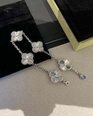 Van Cleef & Arpels Silver Butterfly Garden Bracelet