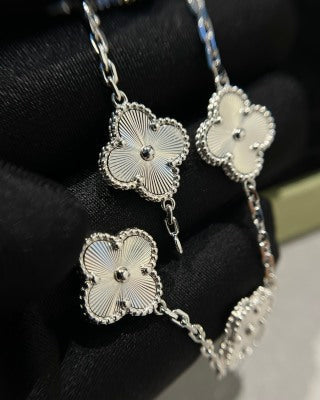 Van Cleef & Arpels Silver Butterfly Garden Bracelet