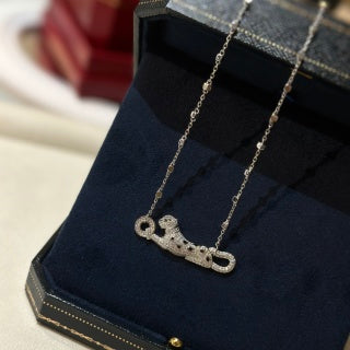 Cartier fully diamond-set panther necklace