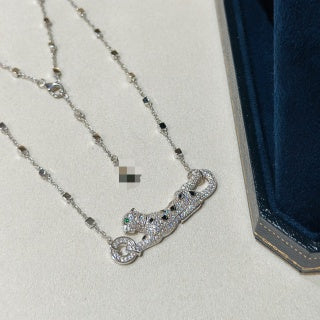 Cartier fully diamond-set panther necklace