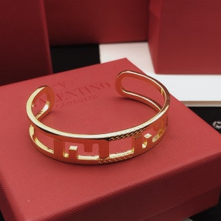 FENDI FF Pavé Open Cuff Bracelet