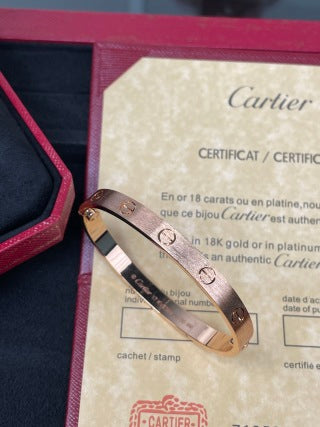Cartier Love Rosé Signature Screw Bracelet