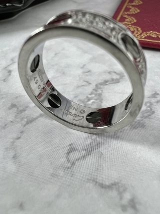 Cartier Obsidian Pavé Motif Band Ring