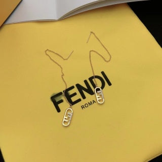 Fendi Elara FF Mini Drop Earrings