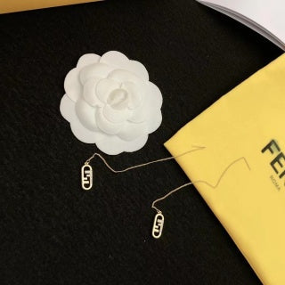 Fendi Elara FF Mini Drop Earrings