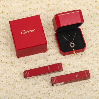 Cartier Celeste Interlock Circle Diamond Necklace