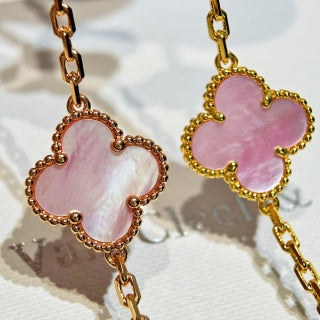 Van Cleef & Arpels Rose Garden Clover Bracelet