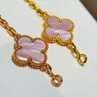 Van Cleef & Arpels Rose Garden Clover Bracelet