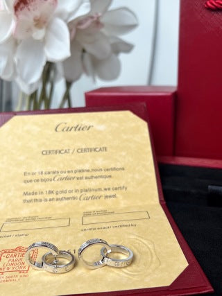 Cartier Cercle Lumière Drop Hoop Earrings