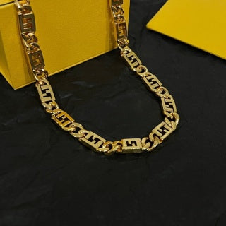Fendi Novara FF Link Chain Necklace