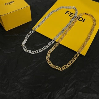 Fendi Novara FF Link Chain Necklace