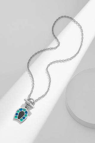 Hermès Ocean Mosaic Toggle Pendant Necklace