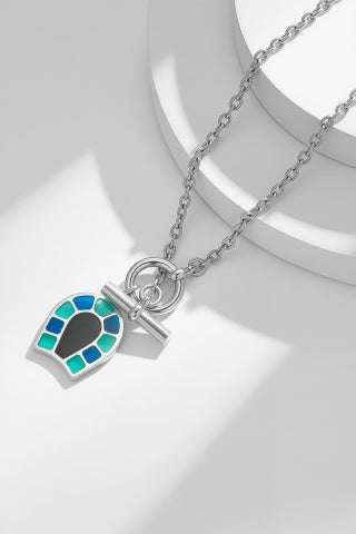 Hermès Ocean Mosaic Toggle Pendant Necklace