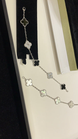 Van Cleef & Arpels Pearl Clover Link Bracelet