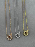 Cartier Double-Ring Necklace Fully Set with Diamonds