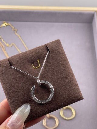 Cartier Juste un Clou necklace  fully diamond-set