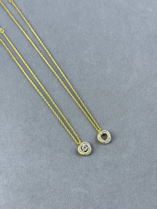 Cartier Trinity Necklace (Three-Gold, Fully Diamond-Set)