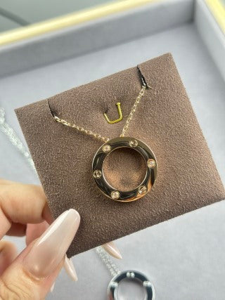 Cartier "Big Disc" Necklace with Three Diamonds