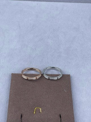 Cartier Ice Cube Ring with Three Diamond-Set Sections