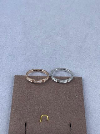 Cartier Ice Cube Ring with Three Diamond-Set Sections