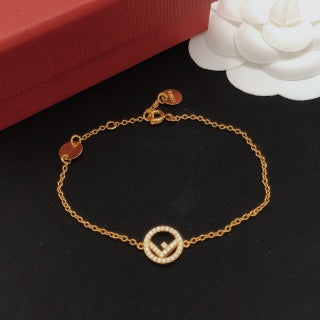 Fendi Liora FF Circle Charm Bracelet