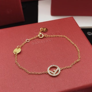 Fendi Liora FF Circle Charm Bracelet