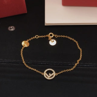 Fendi Liora FF Circle Charm Bracelet