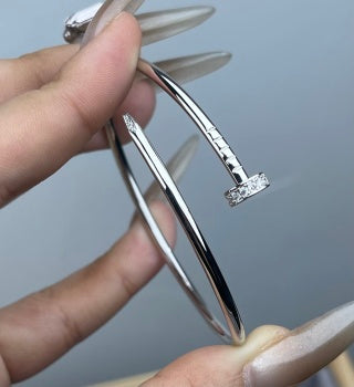 Cartier Juste un Clou bracelet with diamonds on the head and tip