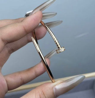 Cartier Juste un Clou bracelet with diamonds on the head and tip