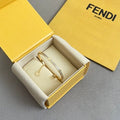 FENDI Crystal Edge Chain Bracelet