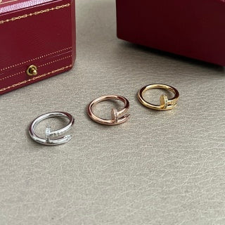 Cartier Juste un Clou ring with diamonds on the head and tip