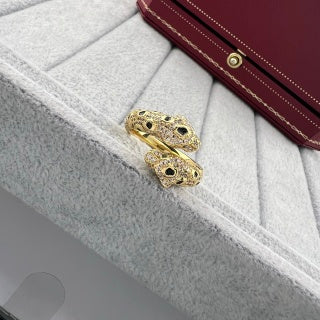 Cartier Double-Headed Panther Open Adjustable Ring