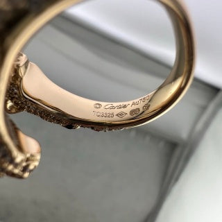 Cartier Double-Headed Panther Open Adjustable Ring