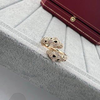 Cartier Double-Headed Panther Open Adjustable Ring