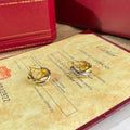 Cartier Trinity three-color diamond earrings