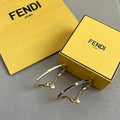 Fendi Liora FF Chain Accent Cuff Bracelet