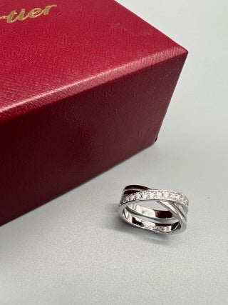 Cartier Virelia Pavé Diamond Twist Ring