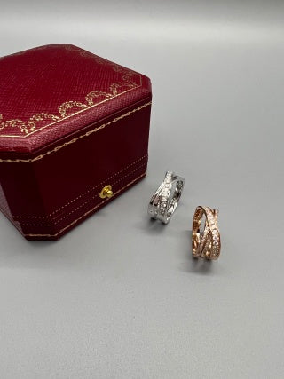 Cartier Virelia Pavé Diamond Twist Ring