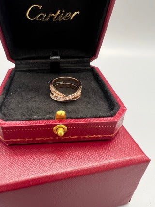 Cartier Virelia Pavé Diamond Twist Ring