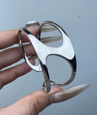 Hermès Élan Sculptural Open Cuff Bracelet