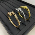 Cartier slim, narrow, polished double-headed panther bracelet