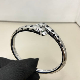 Cartier slim, narrow, polished double-headed panther bracelet