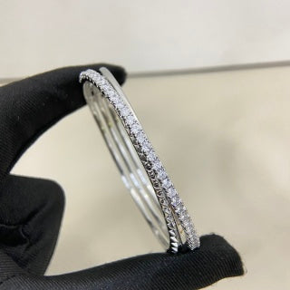 Cartier Diamond-Set Three-in-One Angled Bracelet
